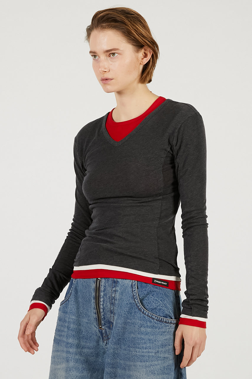 Double Neck Layered Top - 2026 SPRING