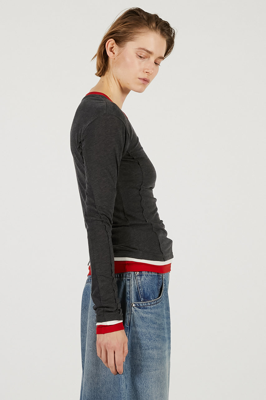 Double Neck Layered Top - 2026 SPRING