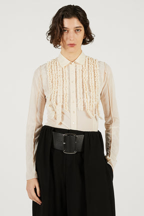 Ruffled Jersey Shirt - 2026 SPRING