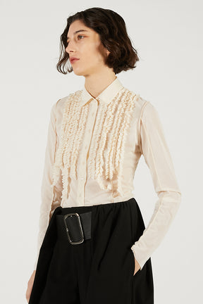 Ruffled Jersey Shirt - 2026 SPRING