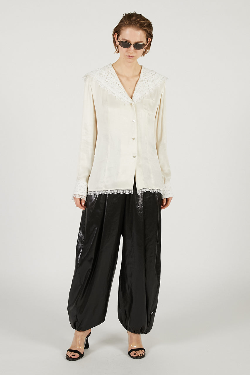 Leather Satin Pants - 2026 SPRING