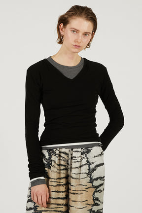 Double Neck Layered Top - 2026 SPRING