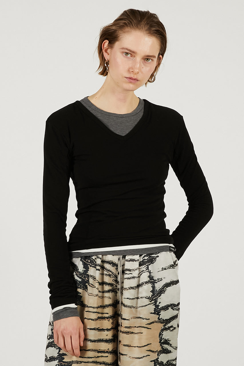 Double Neck Layered Top - 2026 SPRING