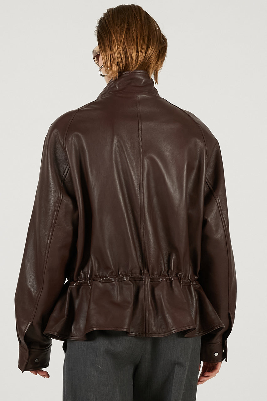 Sheepskin Peplum Blouson - 2026 SPRING