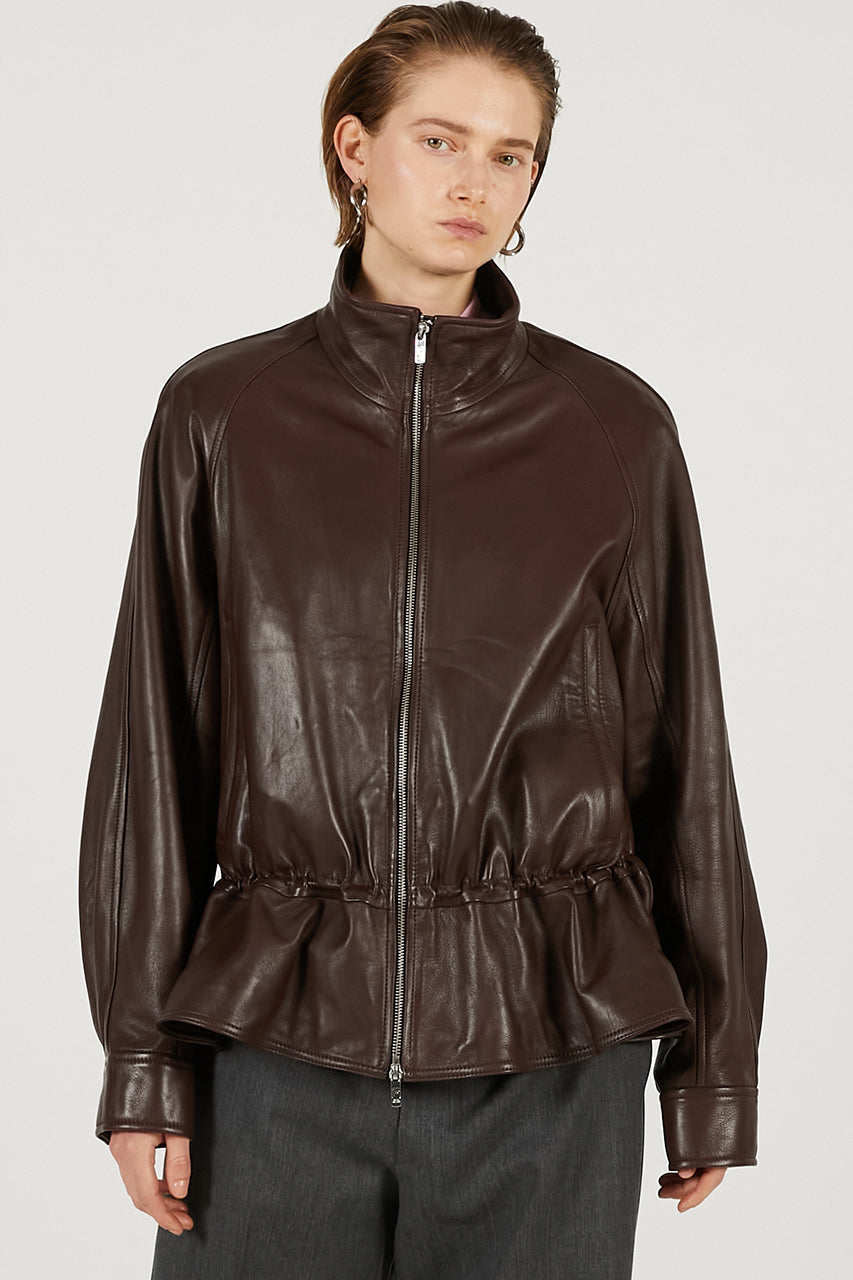 Sheepskin Peplum Blouson - 2026 SPRING