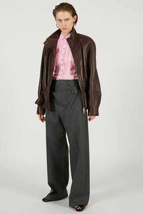 Sheepskin Peplum Blouson - 2026 SPRING