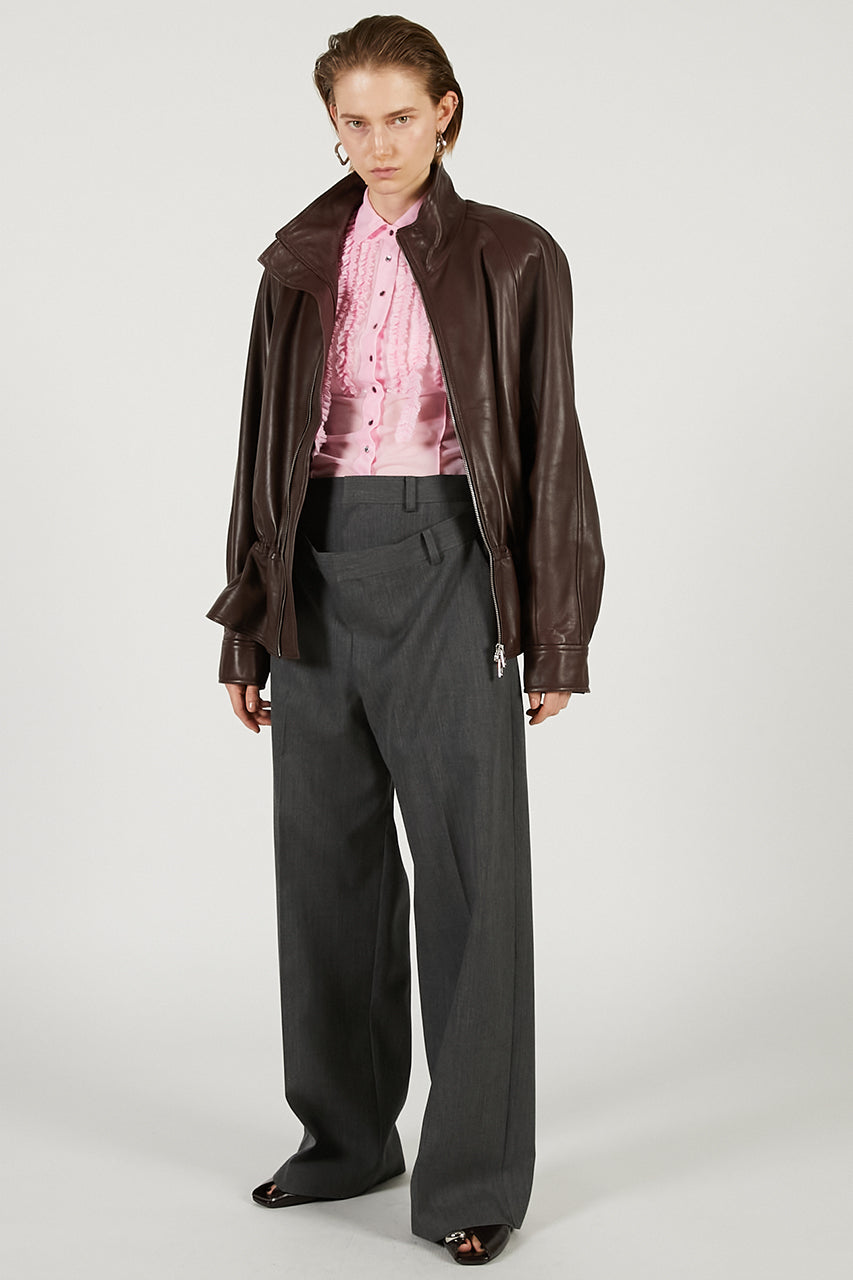 Sheepskin Peplum Blouson - 2026 SPRING