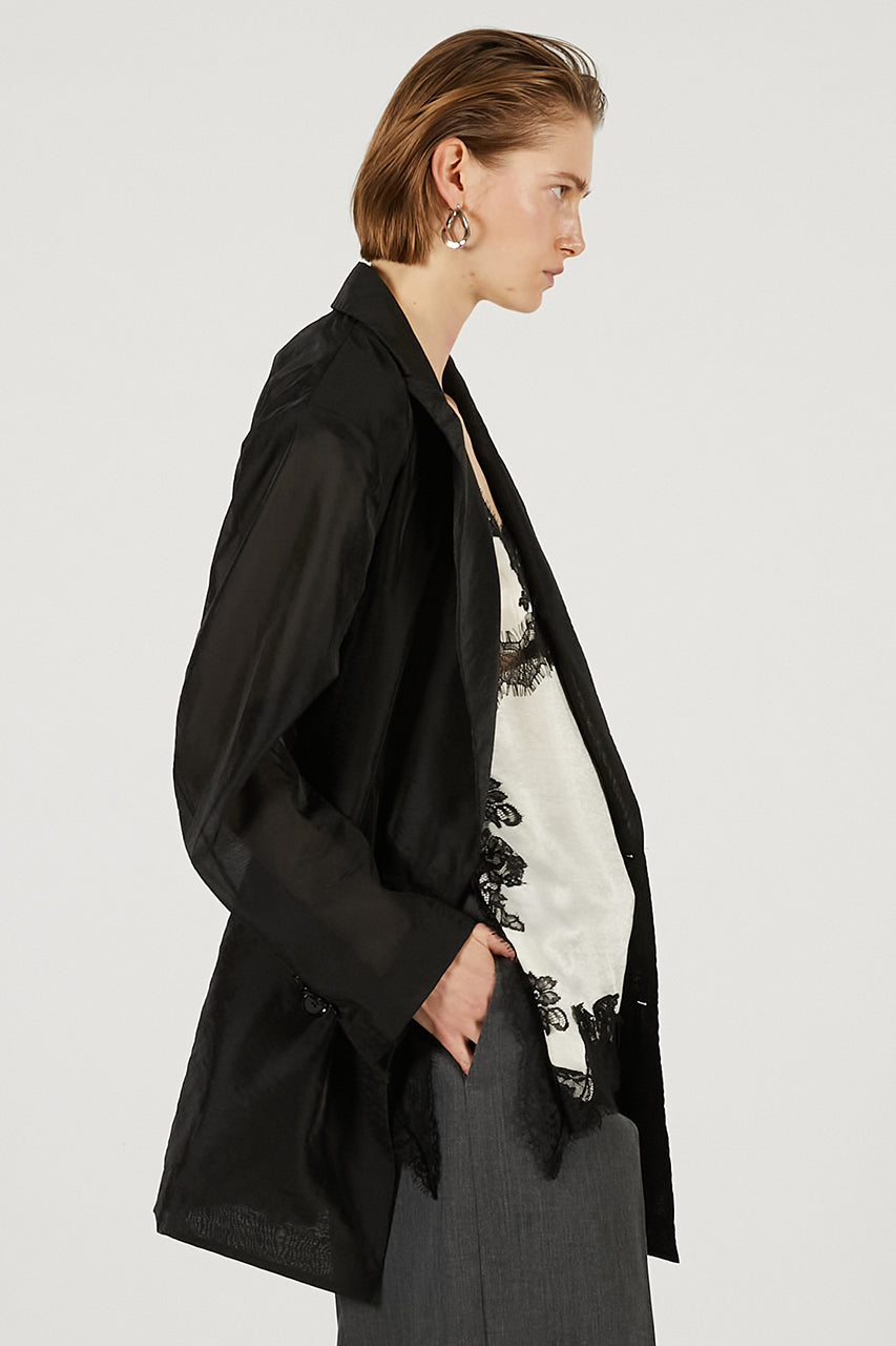 Sheer Oversized Jacket - 2026 SPRING