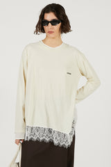 Asymmetrical Hem Lace Top - PRE ORDER