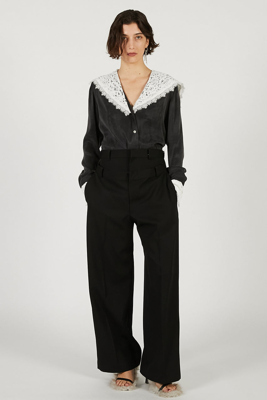 Lace Collar Shirt - 2026 SPRING