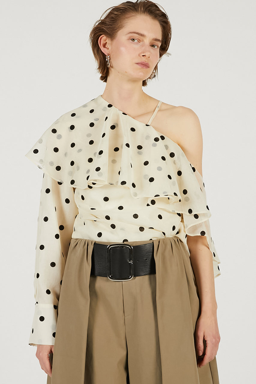 One-Shoulder Ruffled Top - 2026 SPRING