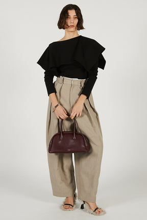 Volume-Tuck High-Waist Pants - 2026 SPRING