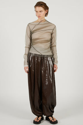 Leather Satin Pants - 2026 SPRING