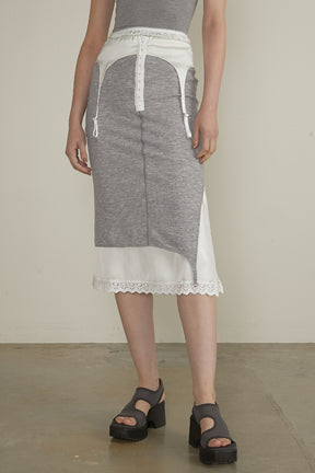 【25 SPRING PRE ORDER】Layered Lingerie Skirt