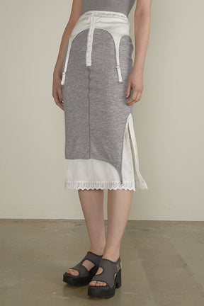 【25 SPRING PRE ORDER】Layered Lingerie Skirt