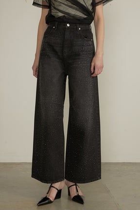 【25 SPRING PRE ORDER】Drop Jewel Denim Pants