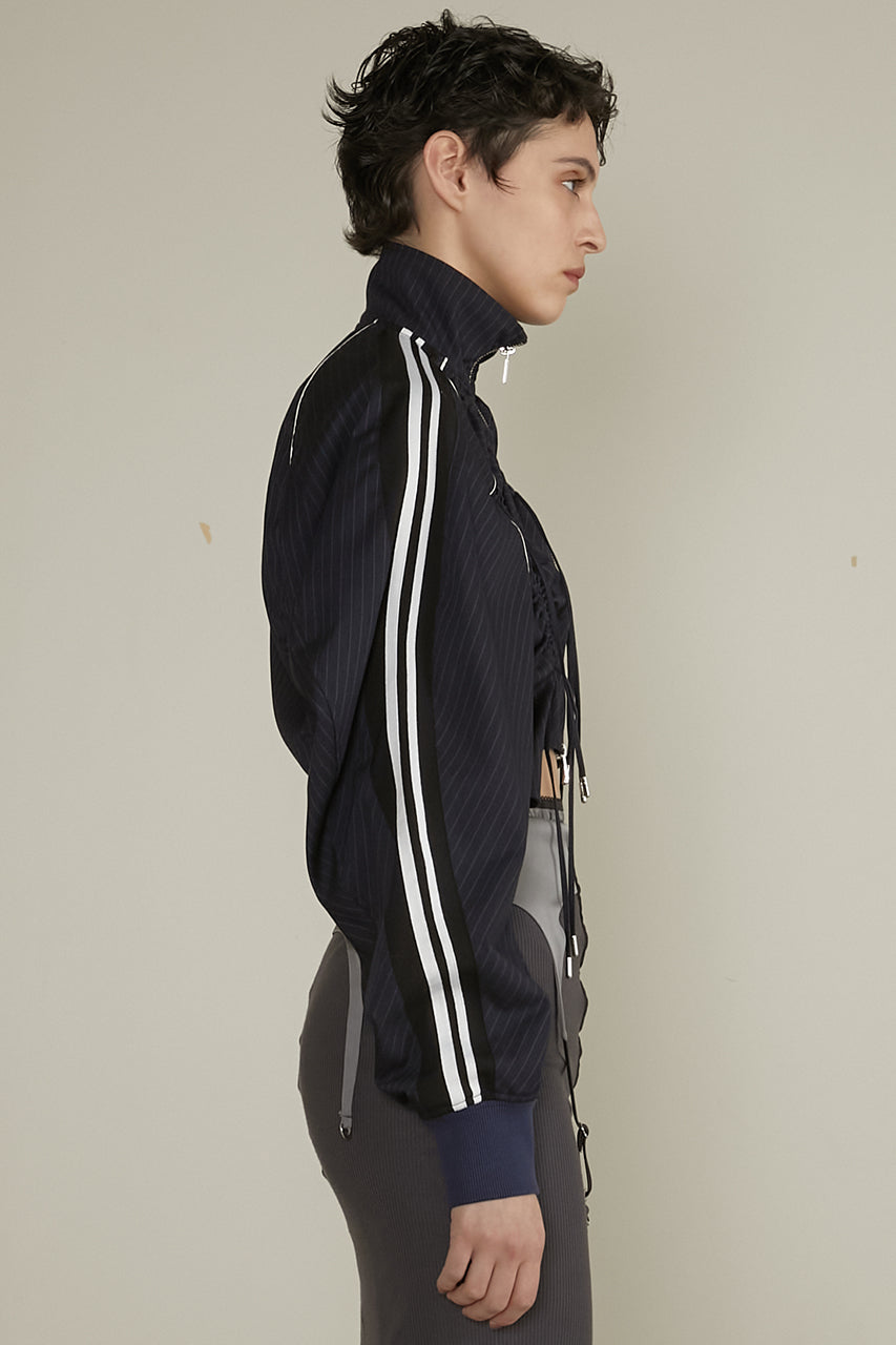 【25 SPRING PRE ORDER】Shirring Track Blouson