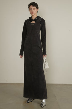 【25 SPRING PRE ORDER】Bolero Layered Cut Maxi Dress