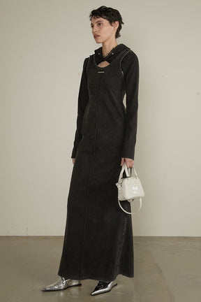 【25 SPRING PRE ORDER】Bolero Layered Cut Maxi Dress