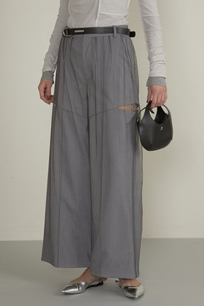 【25 SPRING PRE ORDER】Tulle Layered Slacks