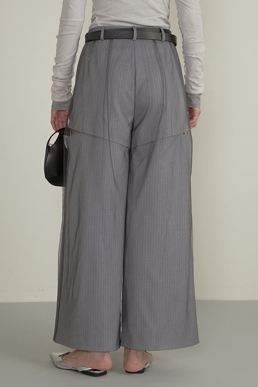 【25 SPRING PRE ORDER】Tulle Layered Slacks