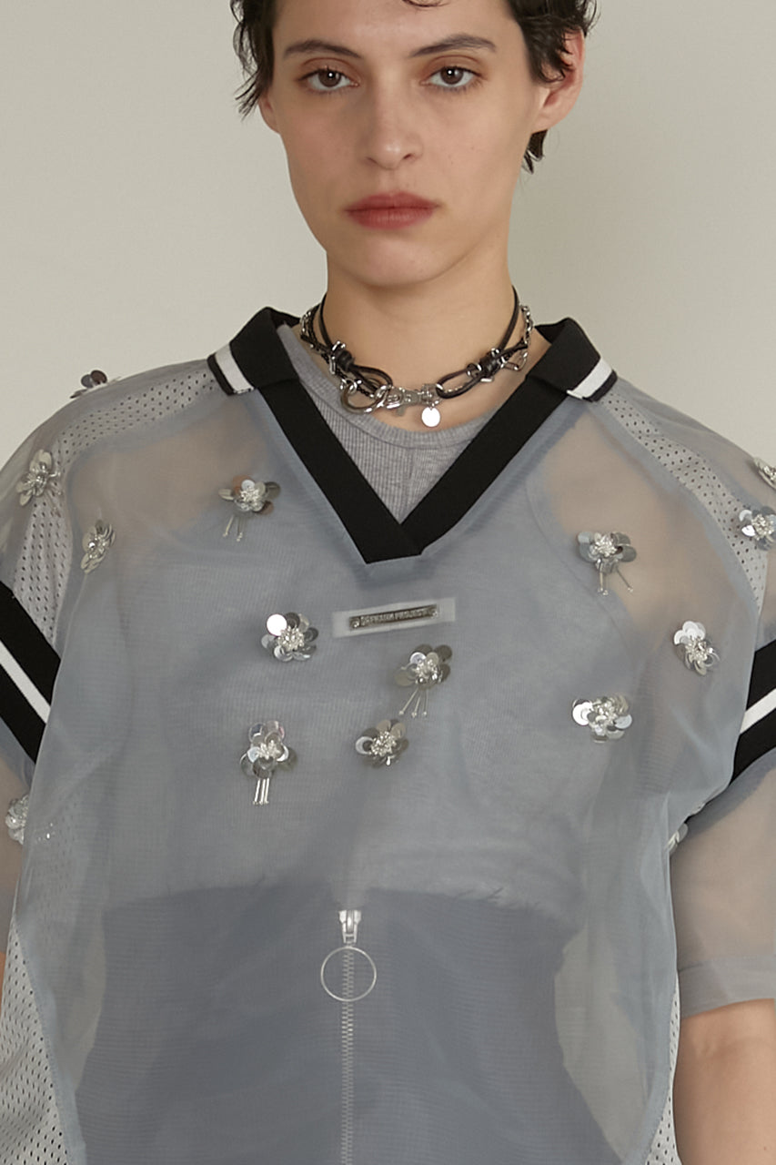 【25 SPRING PRE ORDER】Bejeweled Uniform Top