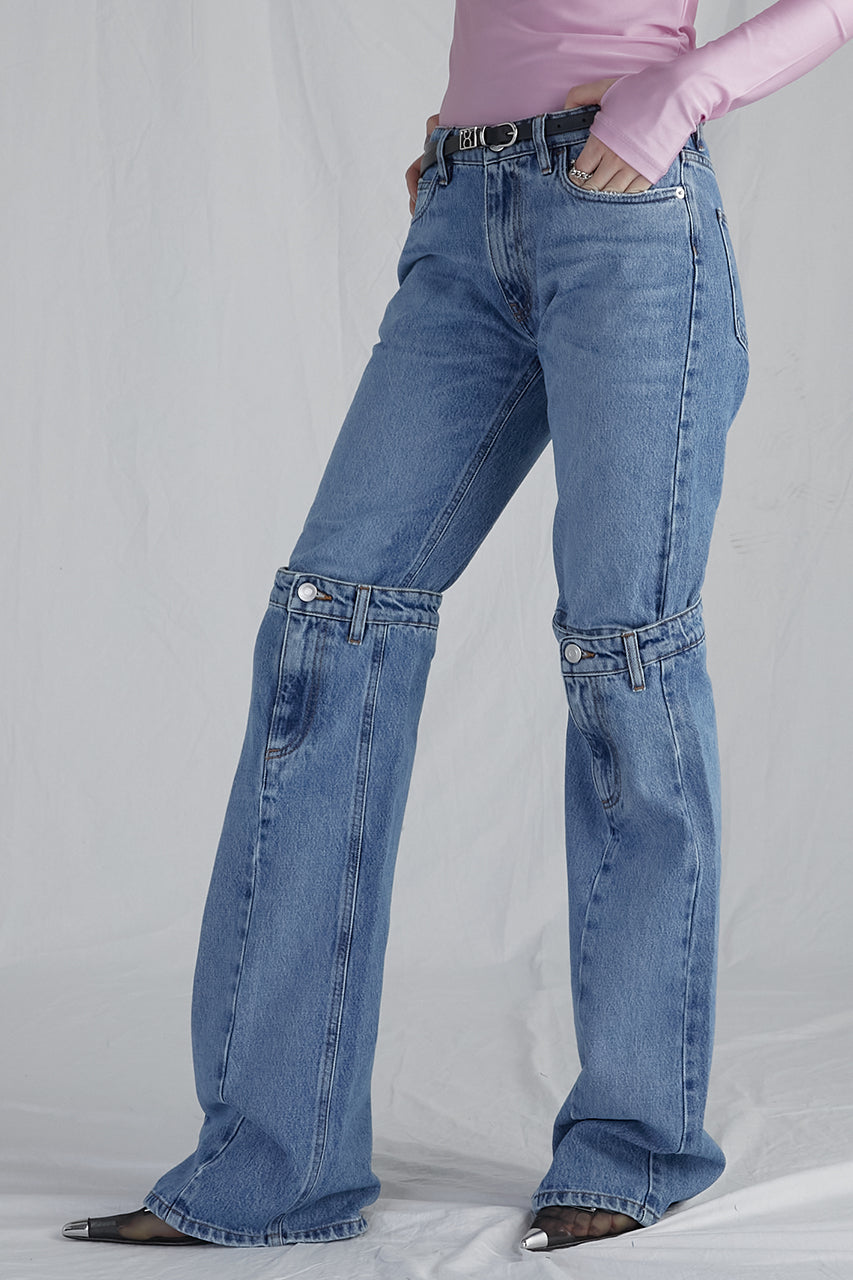 【SALE】Open Knee Jeans