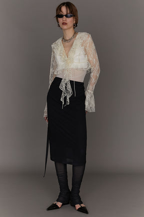 【24SPRING PRE ORDER】Lace Ruffled Blouse
