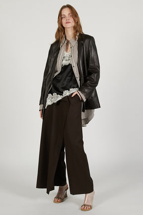 Lamb Leather No-Collar Jacket - 2026 SPRING