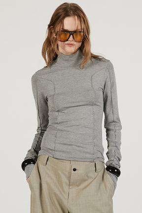 High-Neck Line Skin Top - 2026 SPRING