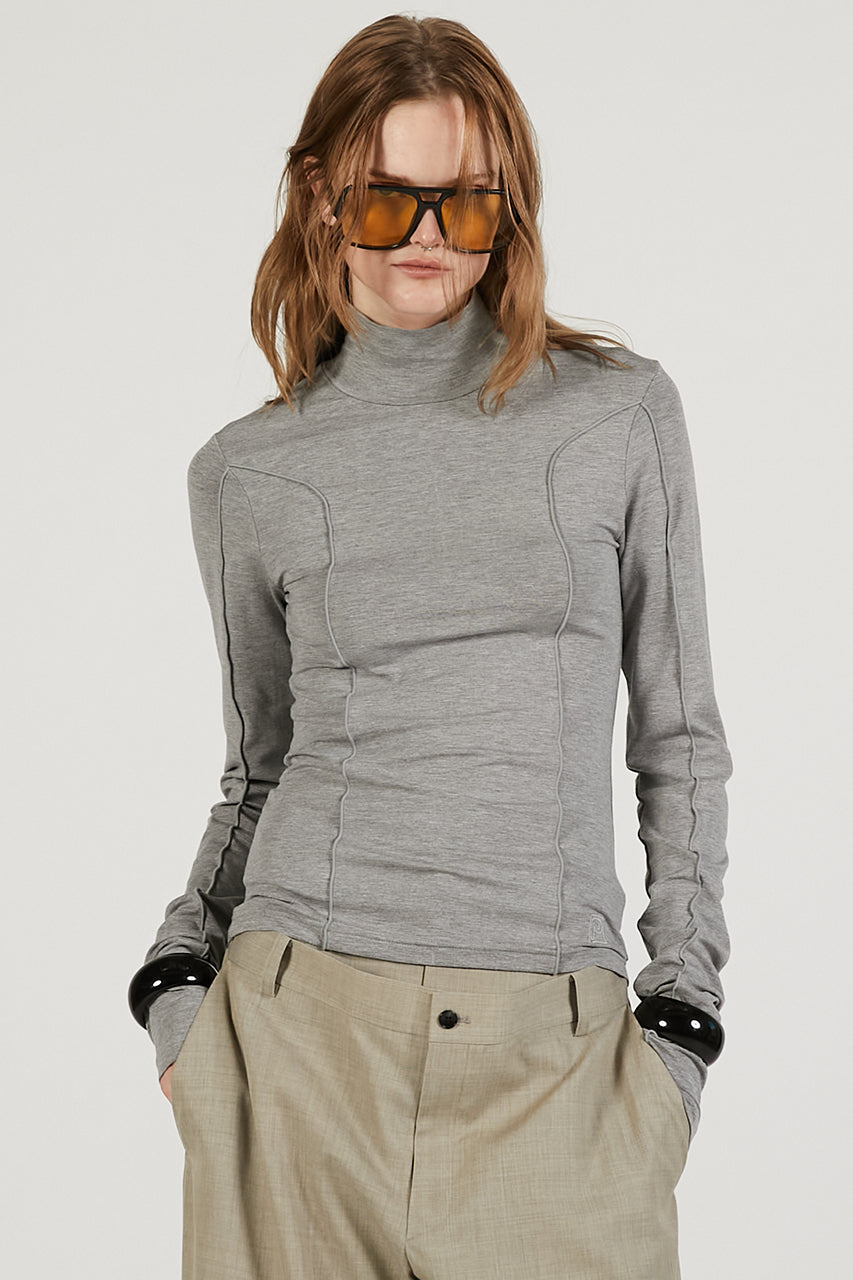 High-Neck Line Skin Top - 2026 SPRING