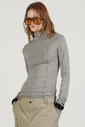 High-Neck Line Skin Top - 2026 SPRING