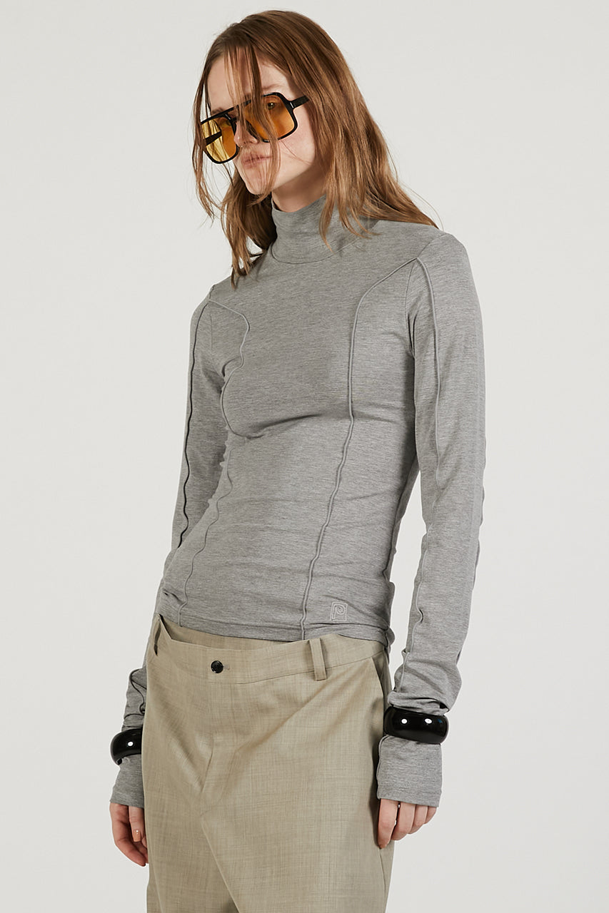 High-Neck Line Skin Top - 2026 SPRING