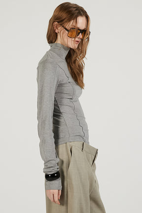 High-Neck Line Skin Top - 2026 SPRING