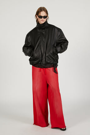 SHEEP Leather High Neck Blouson - PRE ORDER