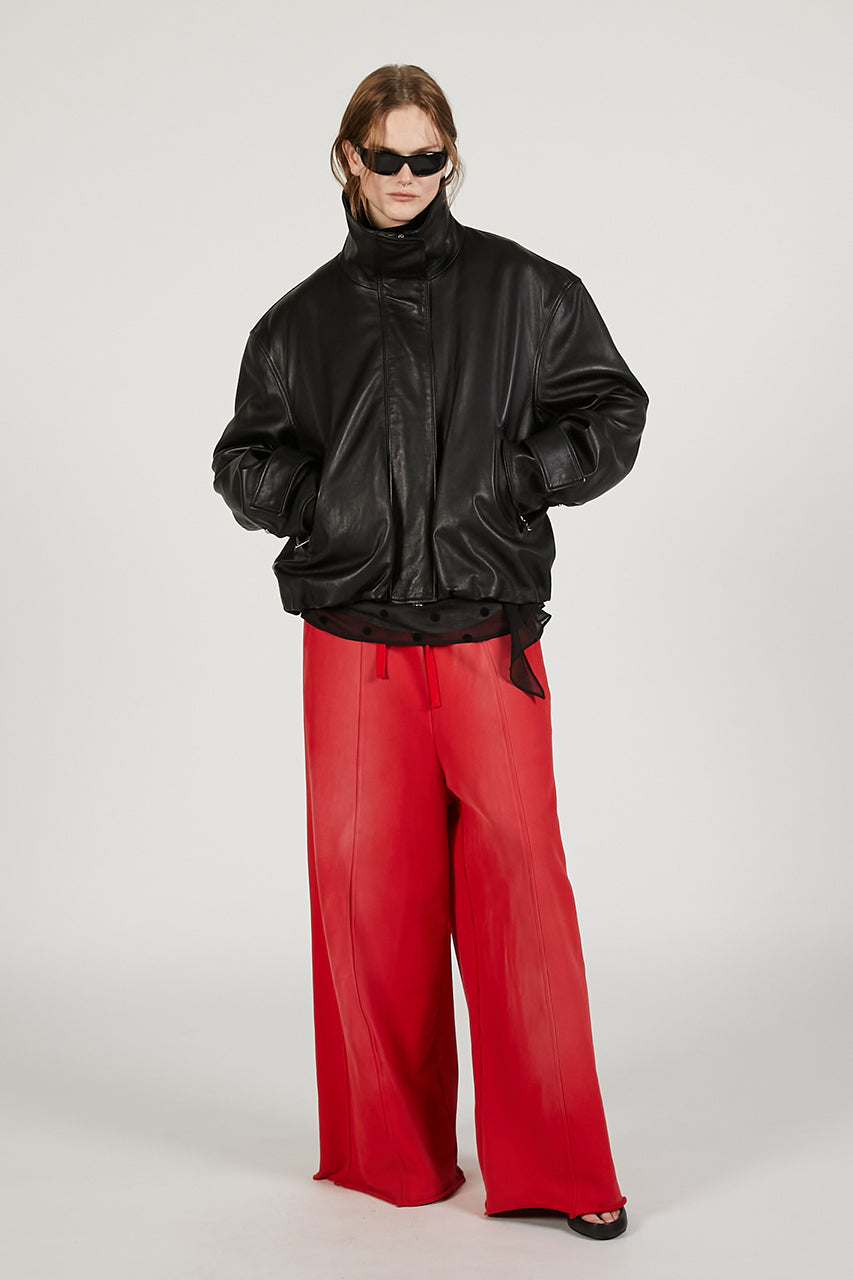 SHEEP Leather High Neck Blouson - PRE ORDER