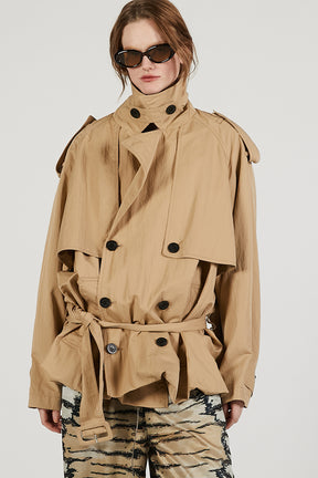 Balloon Hem Trench - 2026 SPRING