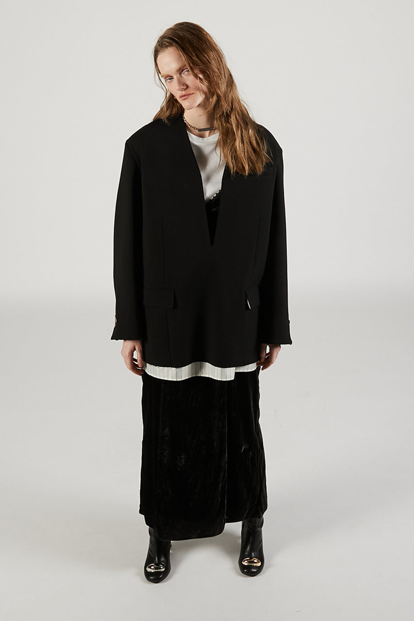 V-neck Narrow Jacket Pullover - SALE