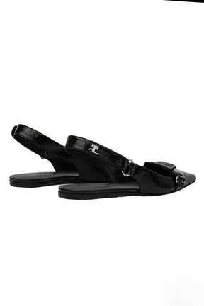 Racer Vinyl Slingbacks