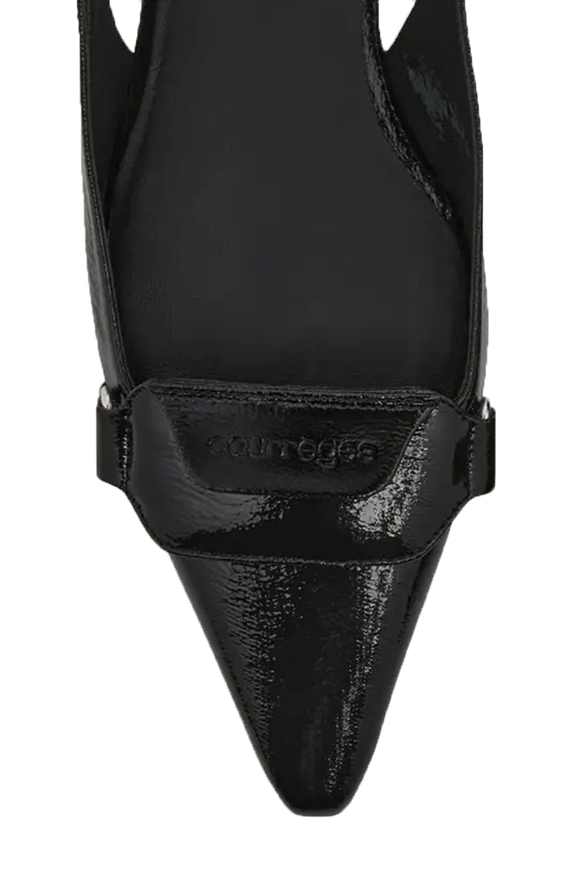 Racer Vinyl Slingbacks