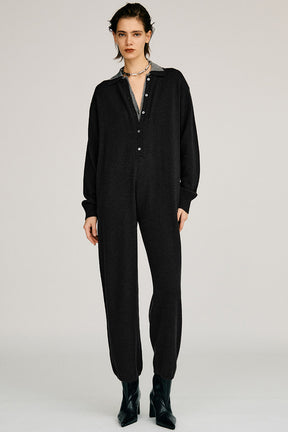 Knit Polo Jumpsuit - 2026AUTUMN