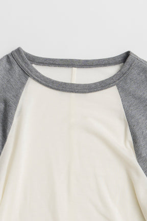 Cashmere Silk Raglan Long Sleeve T-Shirt - 2026AUTUMN