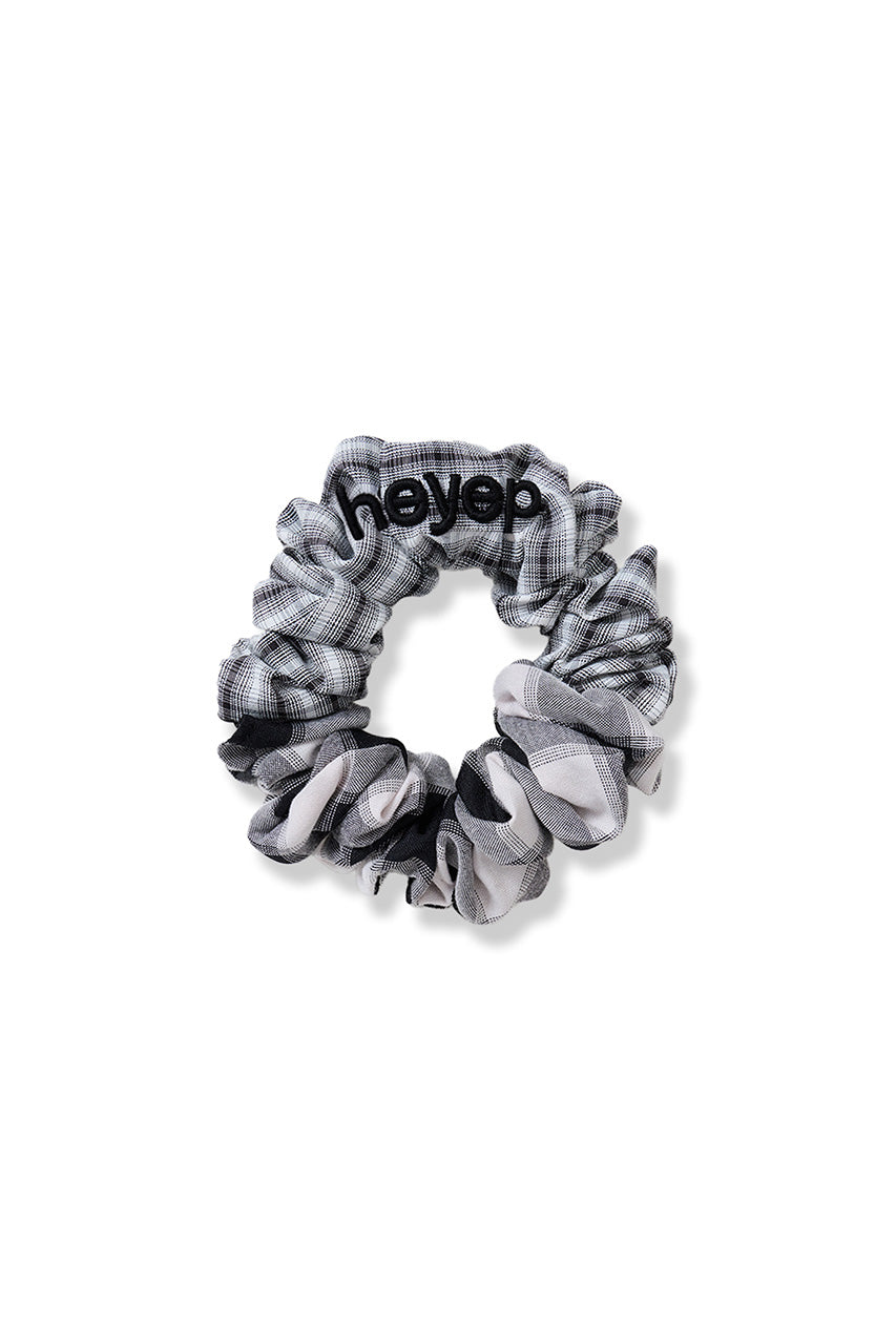 Mixed Check Scrunchie