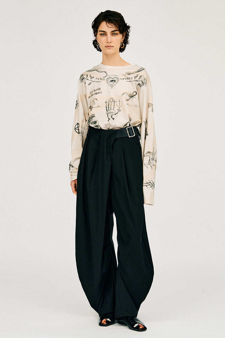 [24Autumn PRE ORDER] Tattoo Printed Long Sleeve Tee