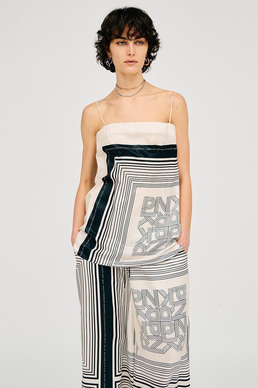 Scarf Print Cami Tunic - 26SUMMER