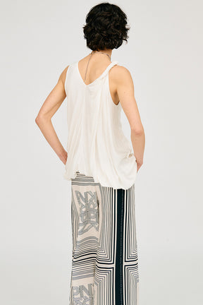Twist Shoulder Drape Top