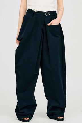 Asymmetrical Drape Pants - PRE ORDER