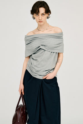 【新品】OMMO SATIN DRAPE TANK TOP OMMO ONLINE STORE / TOPS