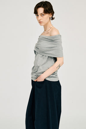Asymmetrical Drape Top