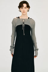 2WAY Sheer Rib Bolero